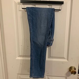 Extra high rise skinny jeans